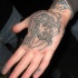 Tatuaje en la palma, retrato de Jesús