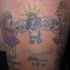 Tatuaje de dos niñas y un ángel