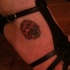 coccinella sul piede tatuaggio