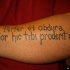 Tatuaje  de la frase perfer et obdura
