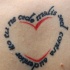 testo latino scritto nel core tatuaggio