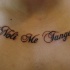 Le tatouage de phrase Noli me tangere