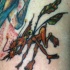 Insecto mítico tatuaje en color