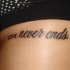 el tatuaje de la frase en ingles 