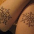 Tatuaje copos de nieve