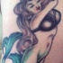Tatuaggio grande la sirena sexy