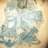 Capopopolo indiano tra stirpe di lupi tatuaggio sulla schiena