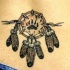 L'acchiappasogni indiano co piume tatuaggio