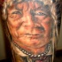 Capopopolo indiano tatuaggio colorato