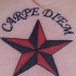Carpe diem sulla stella tatuaggio