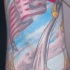 Tatuaggio patriotico bandiera americana colorata beutler