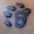 Tatuaje huellos de gato