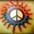 Símbolo de la paz tatuaje en color