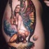 Fata realistica nuda tatuaggio