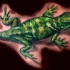Muy realístico tatuaje 3D de lagartija
