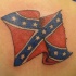 bandiera confederata tatuaggio