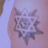 Simbolo ebreo tatuaggio