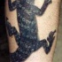 Muy realístico tatuaje del reptil
