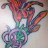 piccolo giglio nel nodo tatuaggio