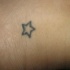 Simple tatuaje de la estrella