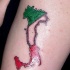 italiano stivale la mappa tatuaggio