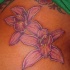 Tatuaggio di orchidee rosse