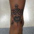 Tatuaggio in stile tribale sulla caviglia  la tartaruga