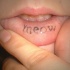 Tatuaggio sul labbro 