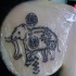 fresco elefante buddista tatuaggio
