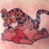 Tigro e Winnie the Pooh tatuati