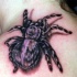 3D tatuaje la araña grande en el hombro