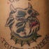 el tatuaje de un perro buldog diablo 