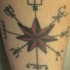 Tatuaje el circulo de los vikings con la estrella en el centro