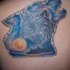 Tatouage cool de loups glace froide