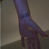 Tatuaggio sul polso la scritta 