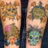 Tatuaje los zombies y las calaveras