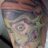 Tatuaje simple de la chica-zombi