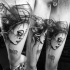 Tatuagem pintada por Inez Janiak braço tatuagem de mulher mística com letras