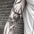 Abbozzo del tatuaggio dipinto da Inez Janiak tattoo tattoo of big deer