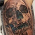 Super realistic skull tattoo
