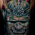 Tatuaje  de máscara de guerrero japonés