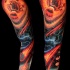 incredibile colorato grande spazio tatuaggio avambraccio
