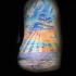 eccezionale dipinto colorato oceano con sole tatuaggio