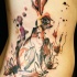 Aquarell Hase Tattoo