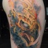 Aquarell Phönix Tattoo von Mike Moses
