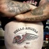 cranio alato simbolo bikers tatuaggio