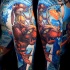Wunderbares cartoon  Unterarm Tattoo mit verschiedenen Helden