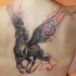 Tatuaje en la espalda, pegaso hermoso
