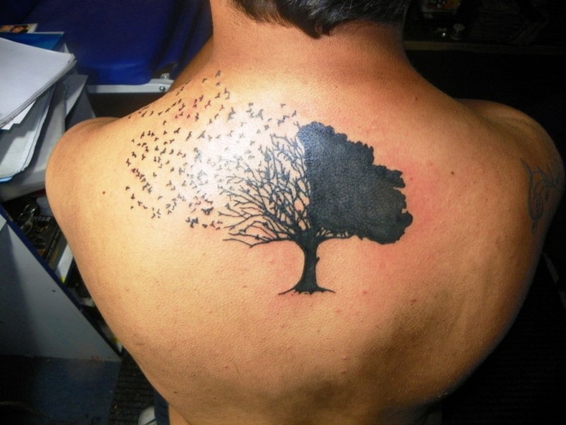 Tree tribal tattoo