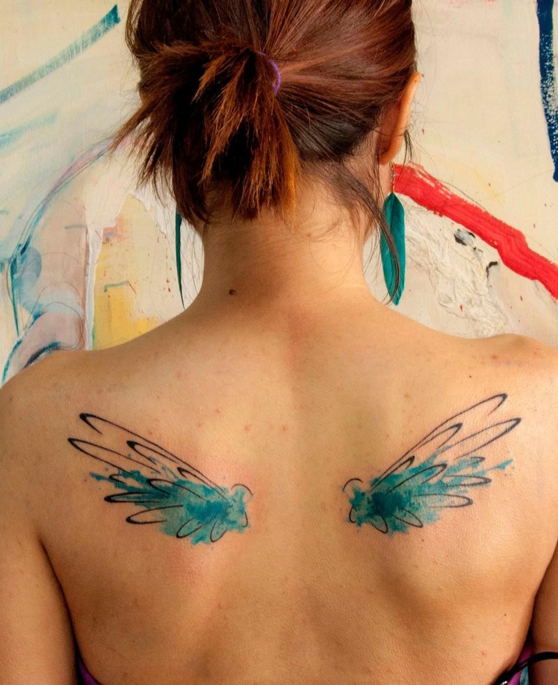 Watercolor wings by koraykaragozler